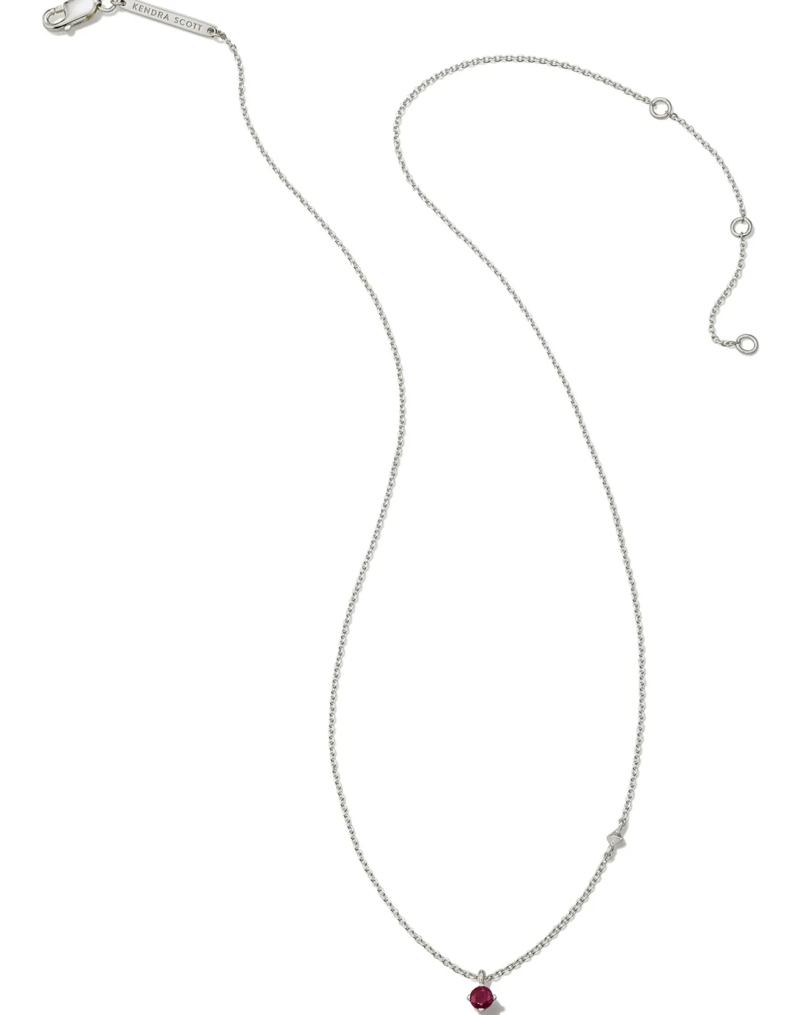 Maisie Sterling Silver July Pendant Necklace