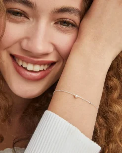 Maisie Sterling Silver June Delicate Chain Bracelet