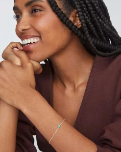 Maisie Sterling Silver May Delicate Chain Bracelet