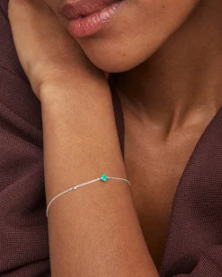 Maisie Sterling Silver May Delicate Chain Bracelet