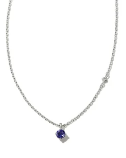 Maisie Sterling Silver September Pendant Necklace