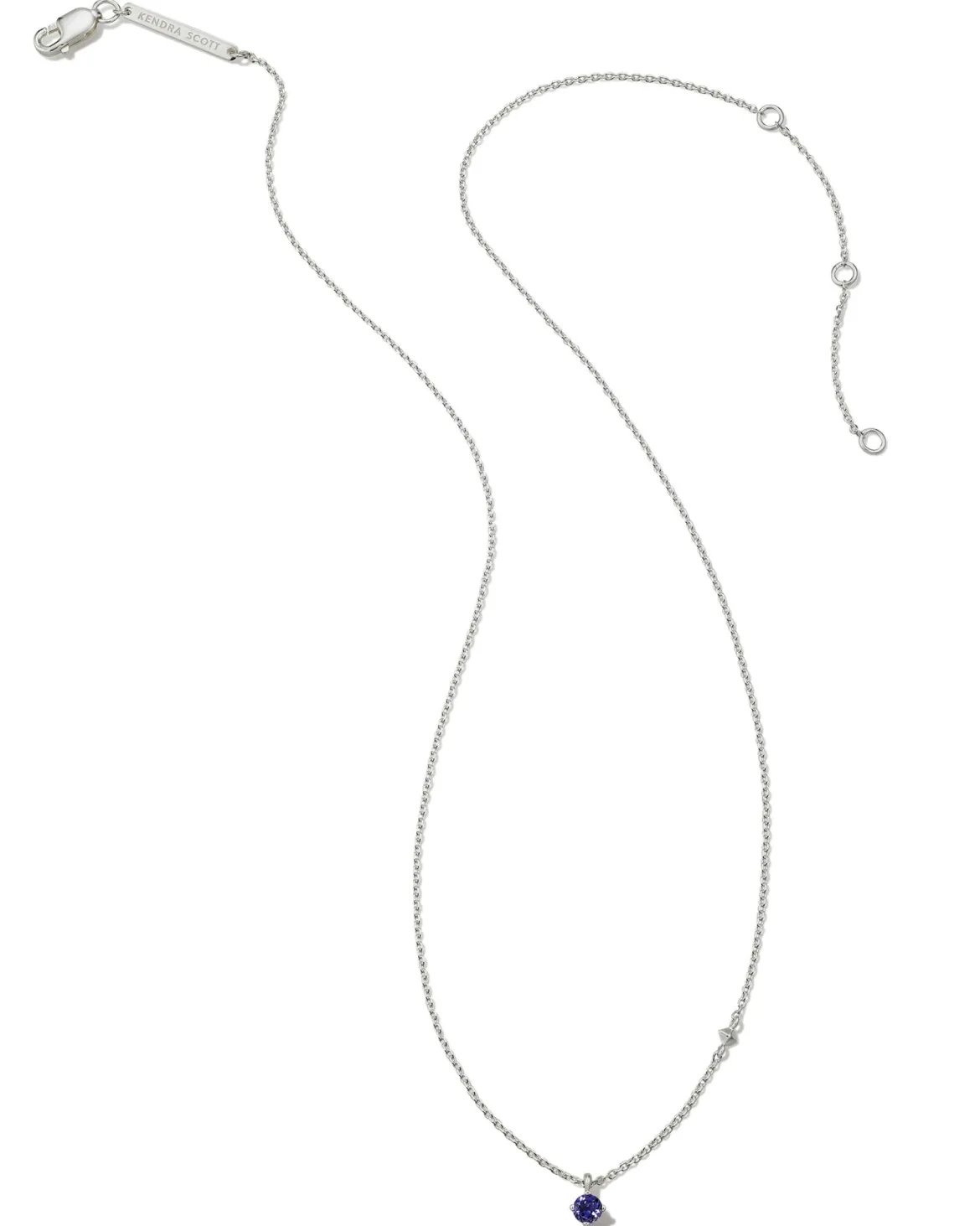Maisie Sterling Silver September Pendant Necklace