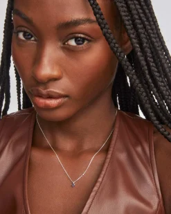 Maisie Sterling Silver September Pendant Necklace