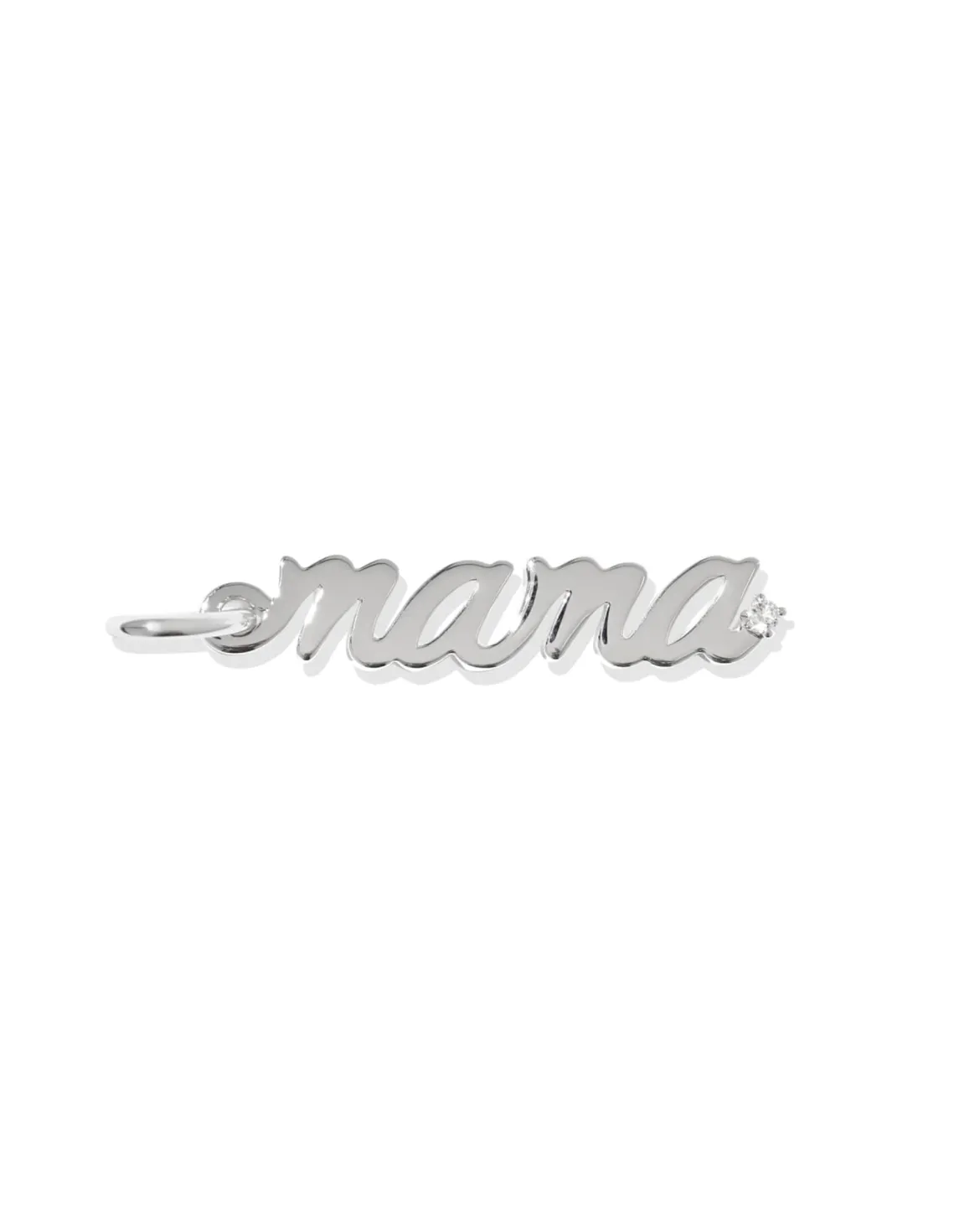 Mama Sterling Silver Sparkle Charm