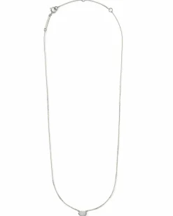 Marisa Pendant Necklace in White Diamond and 14k White Gold