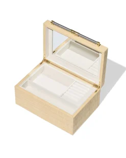 Medium Raffia Jewelry Box