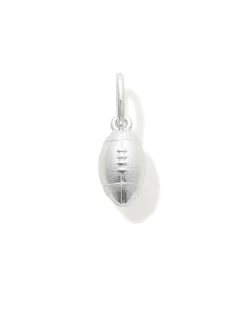 Metal Football Charm in Sterling Silver