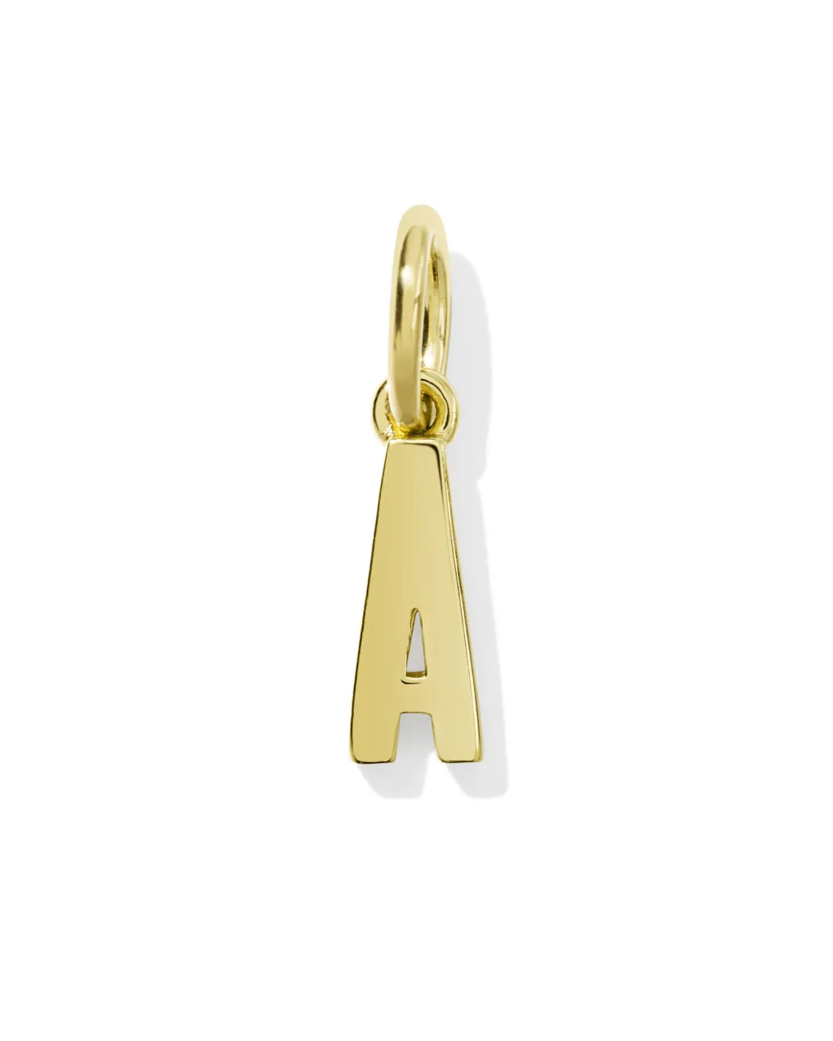 Metal Letter A 18k Gold Vermeil Charm