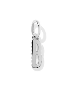 Metal Letter B Sterling Silver Charm