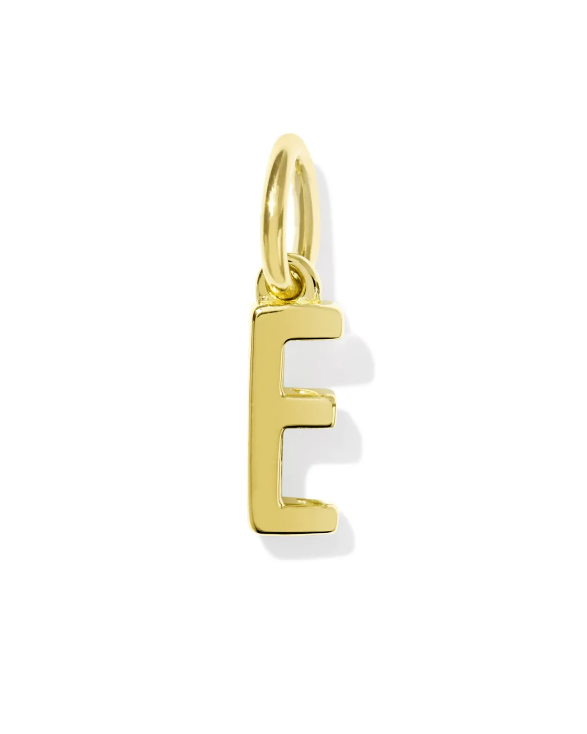 Metal Letter E 18k Gold Vermeil Charm