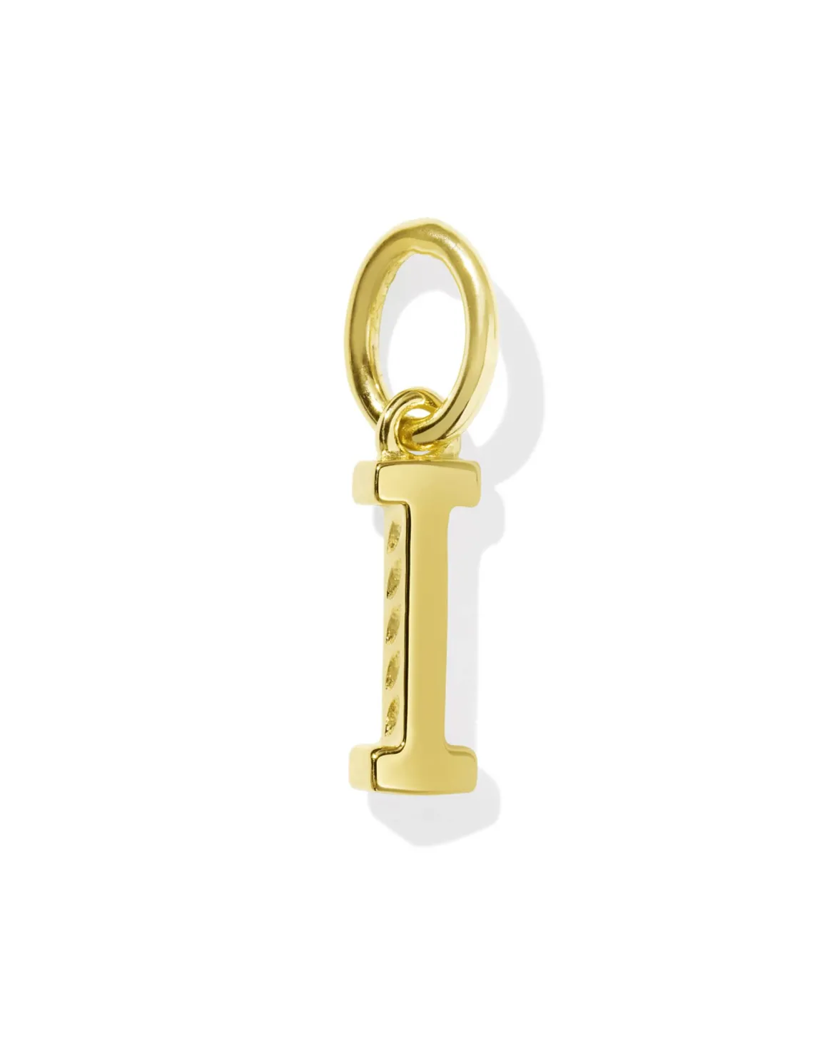 Metal Letter I 18k Gold Vermeil Charm