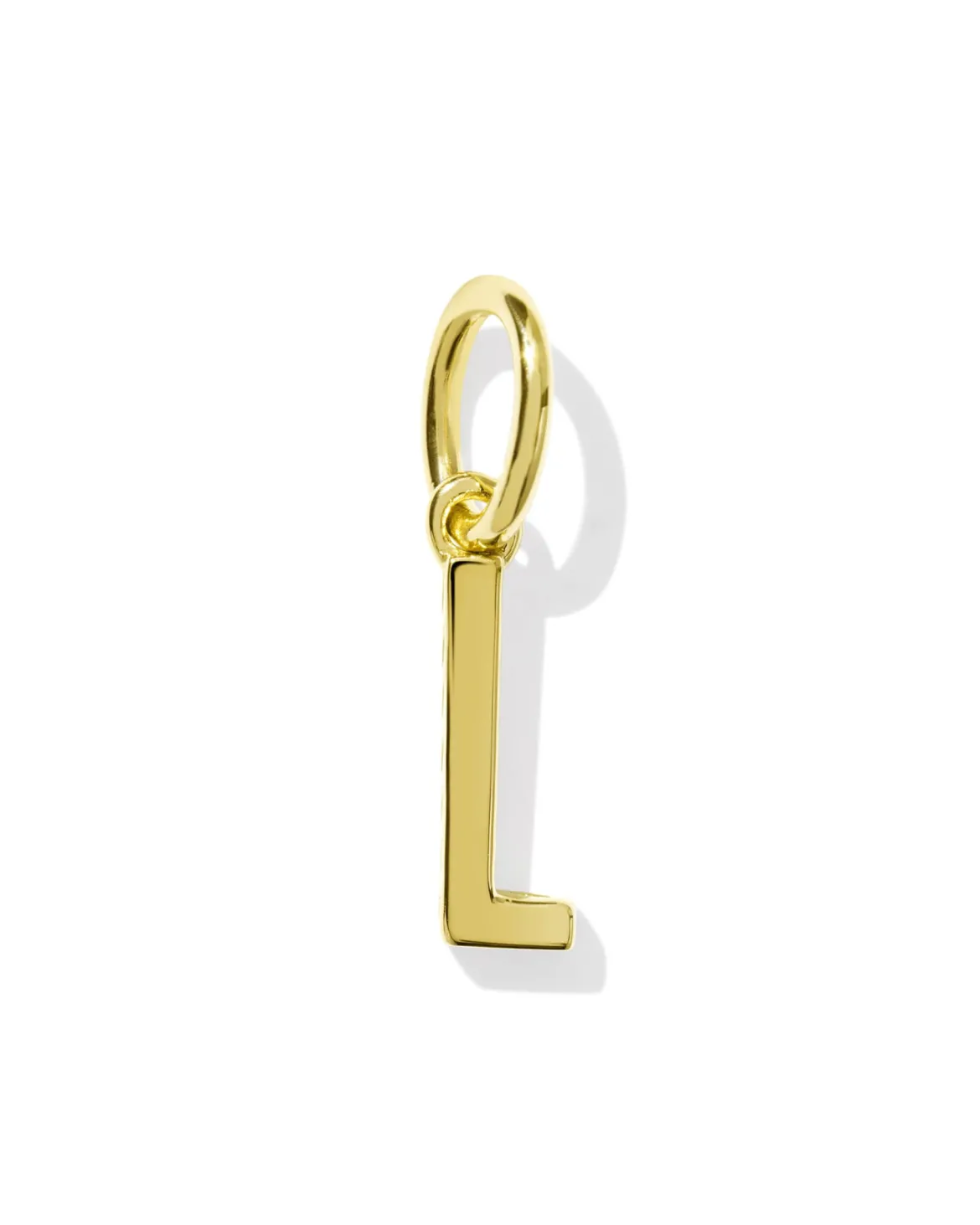 Metal Letter L 18k Gold Vermeil Charm