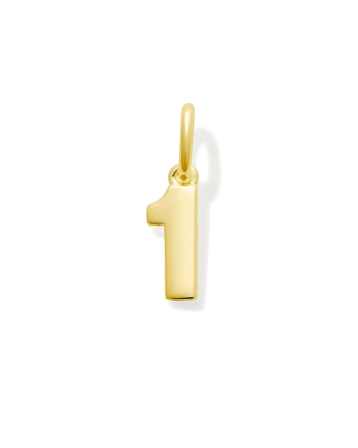 Metal Number 1 Charm in 18k Gold Vermeil