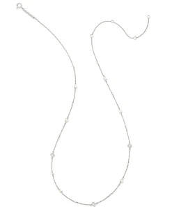 Michelle 14k White Gold Strand Necklace in Freshwater Cultured Pearl