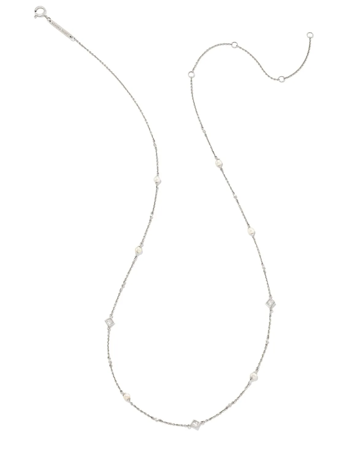 Michelle 14k White Gold Strand Necklace in Freshwater Cultured Pearl
