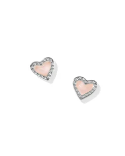 Mini Ari Heart Silver Stud Earrings