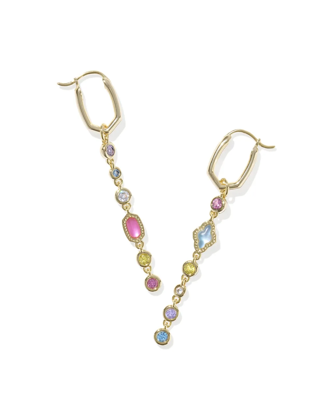 Mini Elisa and Abbie Gold Convertible Huggie Earrings