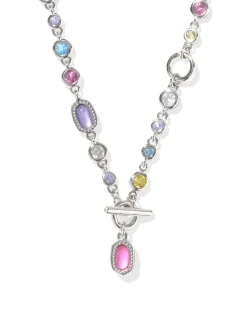 Mini Elisa and Abbie Silver Convertible Strand Necklace