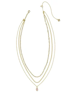 Mini Elisa Gold Triple Strand Necklace