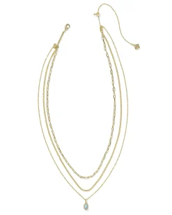 Mini Elisa Gold Triple Strand Necklace