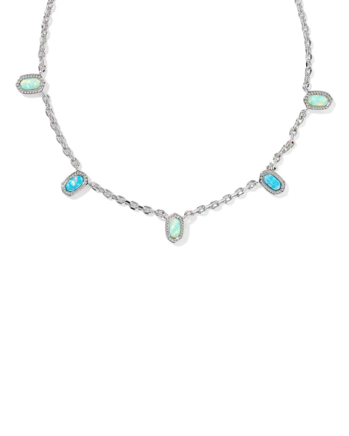Mini Elisa Silver Strand Necklace