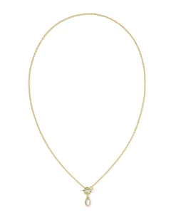 Mini Elisa Toggle Gold Short Pendant Necklace