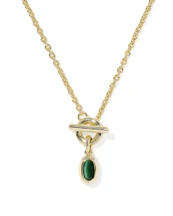 Mini Elisa Toggle Gold Short Pendant Necklace