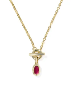 Mini Elisa Toggle Gold Short Pendant Necklace