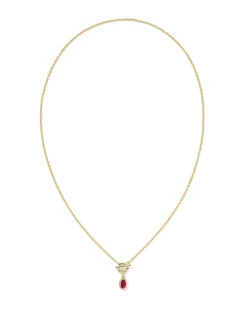 Mini Elisa Toggle Gold Short Pendant Necklace