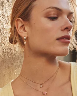 Mini Ellie Gold Wide Huggie Earrings