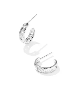 Miranda Sterling Silver Huggie Earrings