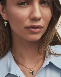 Oleana Gold Short Pendant Necklace