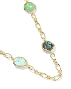 Ophelia Gold Long Strand Necklace