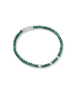 Otto Oxidized Sterling Silver Beaded Bracelet