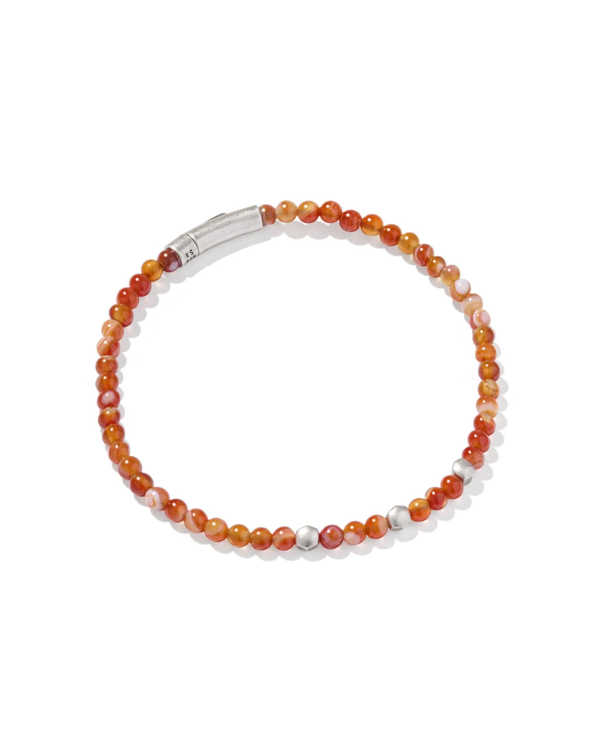 Otto Oxidized Sterling Silver Beaded Bracelet