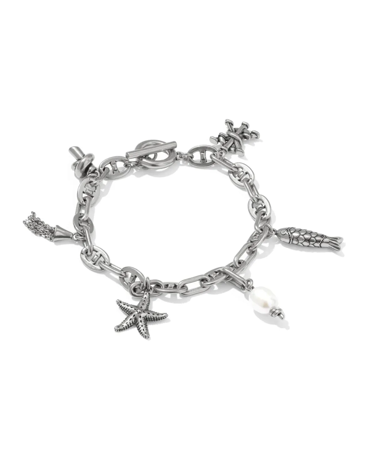 Parker Charm Vintage Silver Bracelet