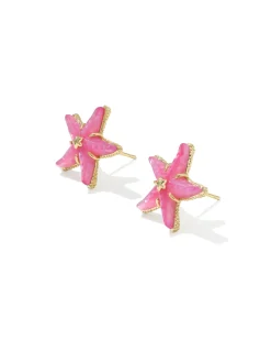 Parker Starfish Gold Stud Earrings