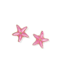 Parker Starfish Gold Stud Earrings