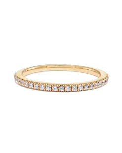 Pave Band Ring in 14k Yellow Gold