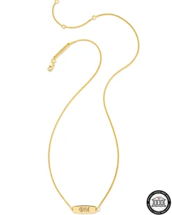 Phi Mu Pendant Necklace in 18k Gold Vermeil