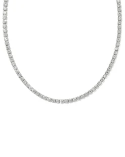 Renee Silver Tennis Necklace