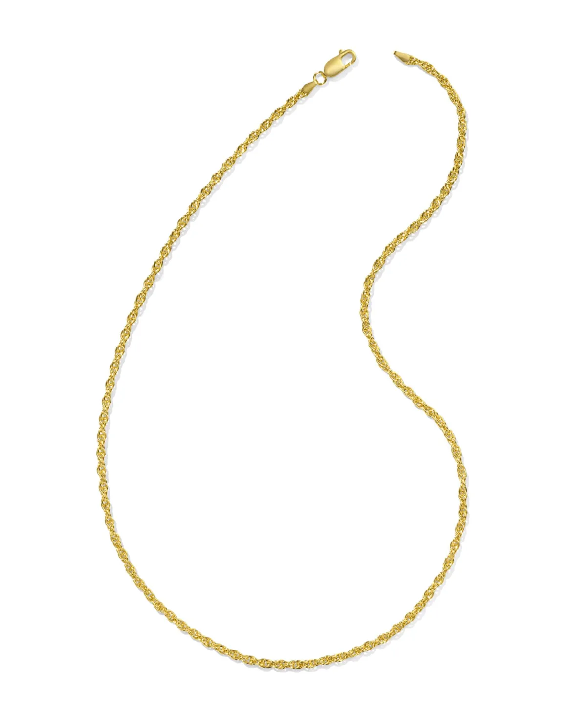 Ryan 22" Rope Chain Necklace in 18k Gold Vermeil