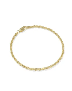 Ryan Rope Chain Bracelet in 18k Gold Vermeil