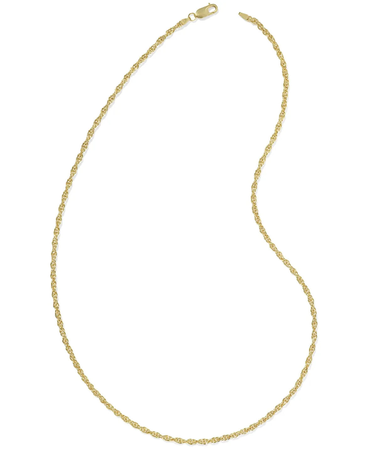Ryan Rope Chain Necklace in 18k Gold Vermeil