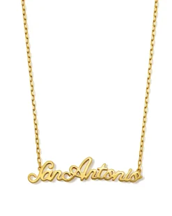 San Antonio Pendant Necklace in 18k Gold Vermeil