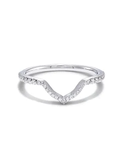 Signature Band Ring in 14k White Gold