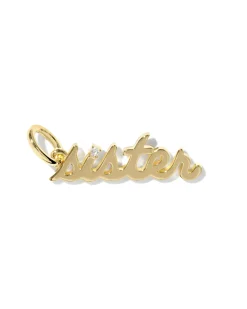 Sister 18k Yellow Gold Vermeil Charm