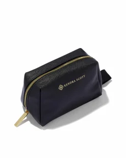 Small Cosmetic Zip Case in Black