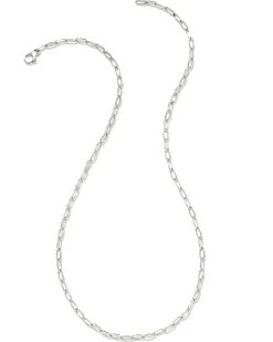 Small Paperclip Chain Necklace in Sterling Silver