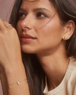 Small Spike 14k Yellow Gold Bracelet